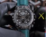 ROLEX Daytona Carbon Fiber Case Automatic Movement 40*11.3MM Black Dial Blue Fabric Strap Watch